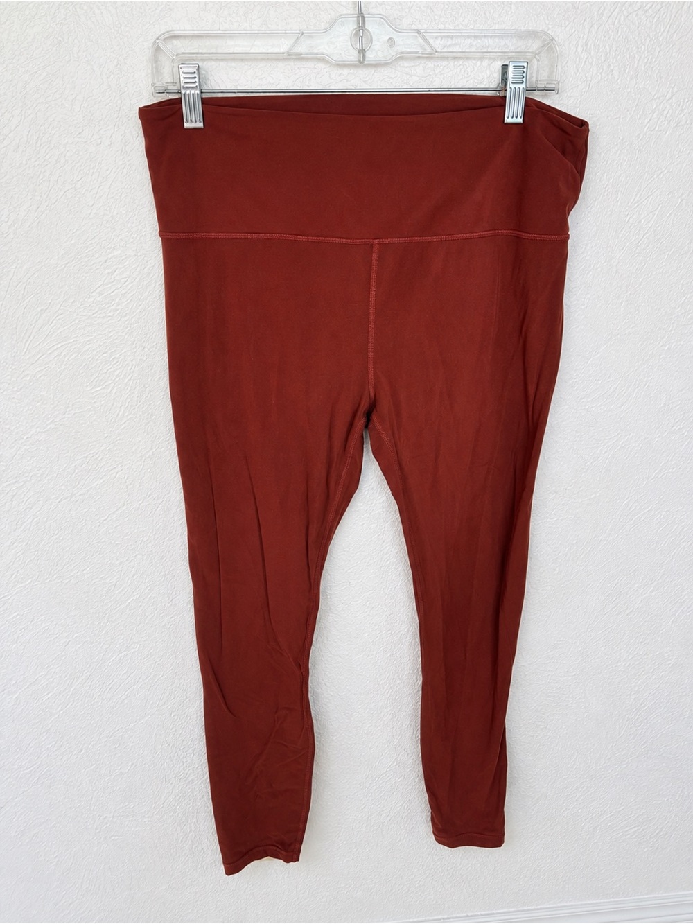 Athleta Women’s Large Tall LT Rust Red High Rise Leggings Full Length